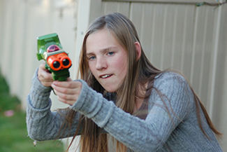 girl with green deluxe